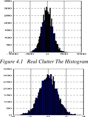 Figure 4.1   Real Clutter The Histogram 