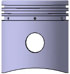 Figure 1:  Geometrical Model For The Piston 