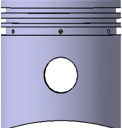Figure 1:  Geometrical Model For The Piston   