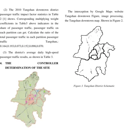 Table 3. The Tangshan City Ddistrict Aaverage Ddaily Aamount of Rroad Ppassenger and Hhigh-speed Ppassenger 