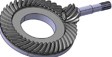 Figure 1: Three-Dimensional Models Of Spiral Bevel Gears 