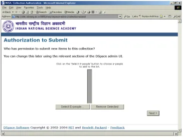Fig. 10 Submission authorization 