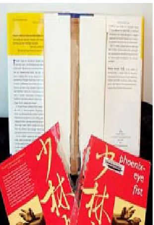 Fig. 1 : Mutilated books found in the library   
