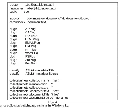 Table 1 Collection-Building Differences between Windows and Unix 