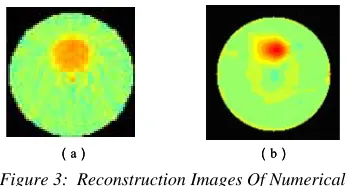 Figure 3:  Reconstruction Images Of Numerical  Phantom 