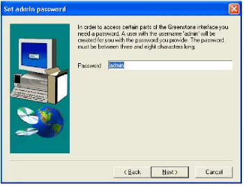 Fig. 6: Setting up a password 