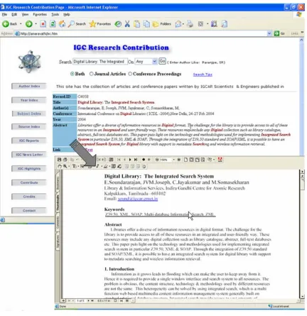 Fig. 3 Results Display 
