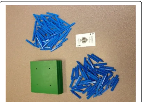 Figure 6 3D printed model isometric view (shown next tostandard size playing card for scale).