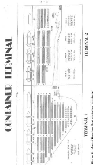 Figure 8:  Map of Bangkok Port container  terminals