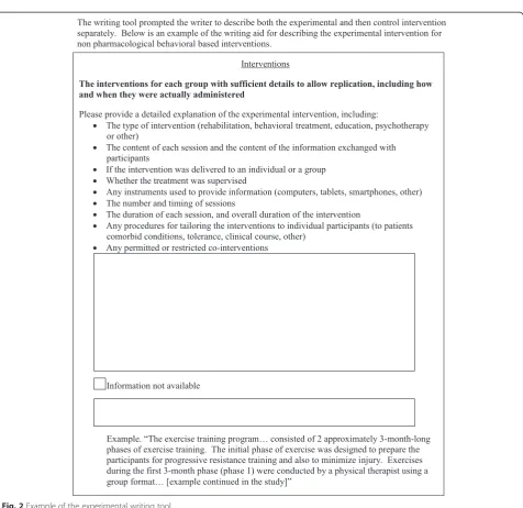Fig. 2 Example of the experimental writing tool