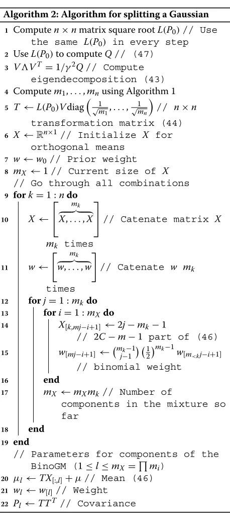 figure captions, m is the total number of components andKL is the Kullback-Leibler divergence [15]��