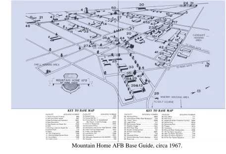 Figure 6 Base Map from Mountain Home AFB circa 1967 