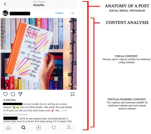 Figure 3. Example screenshot of one of the top nine posts from Instagram for #shelfie