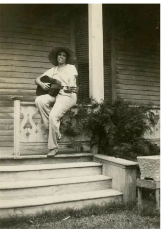 Figure 11. In this undated photograph taken of Camille Nickerson, her relaxed demeanor and apparel portray Nickerson in a different light than the costumed “Louisiana Lady.” After years of crinoline and combed-back hair, Nickerson remained dedicated to her