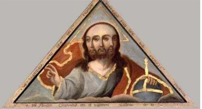 Figure 3: Three-Faced Trinity. C. 1750-70. Oil on Canvas. 
