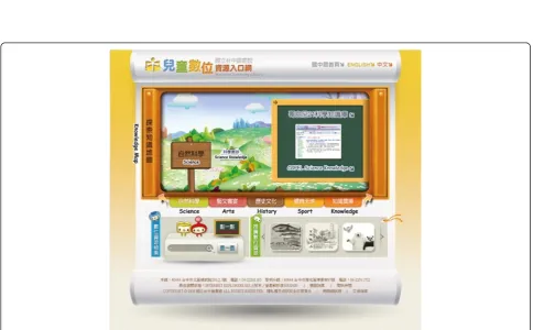 Figure 1 The NLPI text-based interface for children digital library.