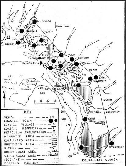 Figure 2: Definition and boundaries of the Cameroon coastal zone