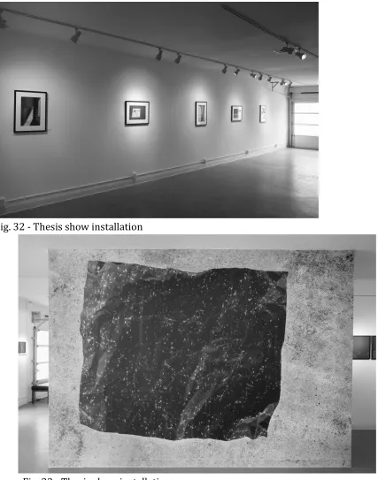 Fig. 32 - Thesis show installation  