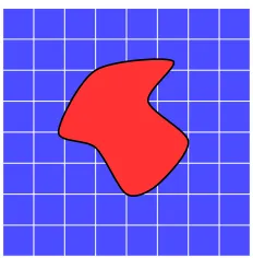 Figure 2.3:2D shape with inside and outside regions separated by aninterface