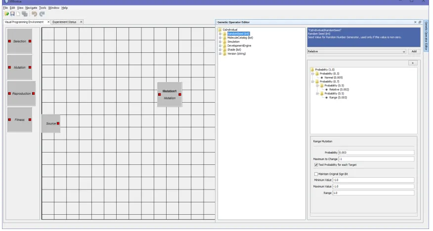 Figure 3.3: Genetic Operator Parameter Setup Window