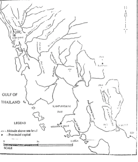 Figure 2The Major Rivers in the Coastal Area of Cambodia