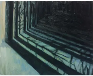 Figure 6: A Dark Path, oil on canvas, 20”x16”, 2016 