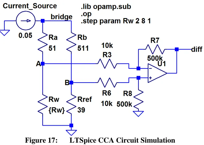 Figure 17: LTSpice CCA Circuit Simulation 