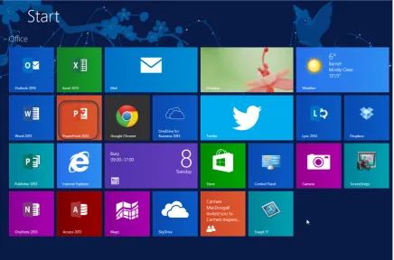 Figure 1 – The Windows 8.1 desktop
