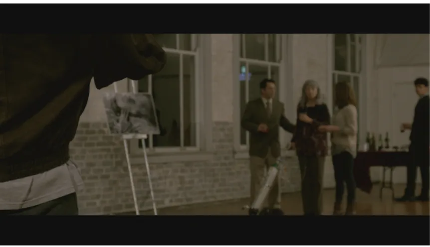 Figure   2.   This   is   the   final   position   of   a   dolly   shot   that   backs   up   to   reveal   Derrick’s   