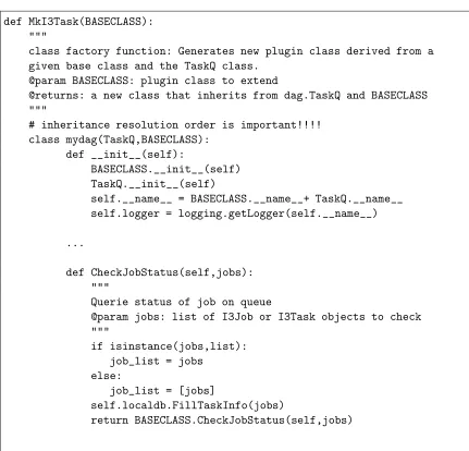 Figure 4.2: TaskQ factory function to automatically generate TaskQ implementationsof arbitrary iGrid plug-ins