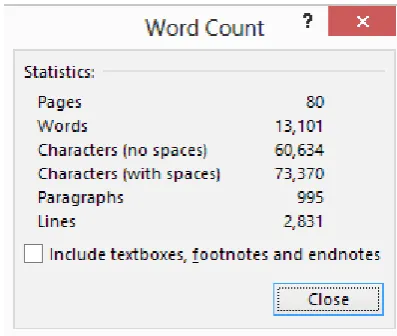 Figure 4 – Word Count