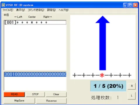 Fig. 8 GUI for the case of RF-ID antenna reading 4002 RF-ID tag