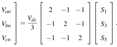 Table 3.2: Vectors, Switching Vectors, Phase Voltages and Line to Line Voltages as aFunction of the DC Bus Voltage Vdc.