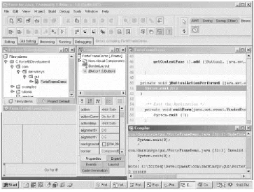Figure 1-10. MacOS X Developer Tools IDE: main windows 