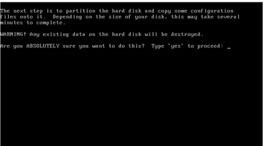 FIGURE 8.  Partition and Format Hard Disk Screenshot