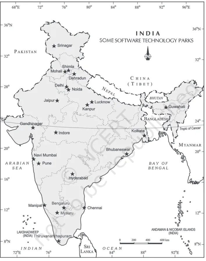 Fig. 8.12 India: Some Software Technology Parks