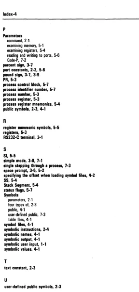 table files, symbol symbolic 4-1 files, 4-1 instructions, 