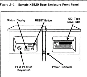 Figure 2-1 Sample XE520 Base Enclosure Front Panel 