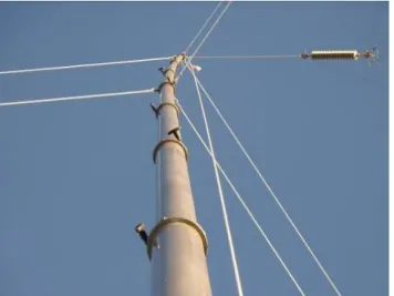 Fig. 31 shows the inside of the ATU  enclosure. A motor was installed so the ATU  tuning components could be operated from  inside the transmitter truck