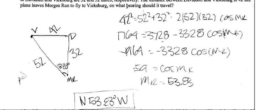 Figure 9. A junior from the treatment group correctly solves exercise 3 from Part II. 