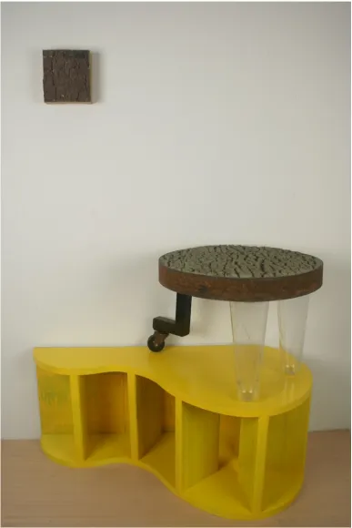 Figure 9, the origin of objects or the original urinal, mixed media 