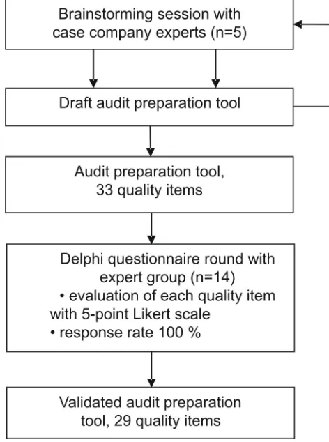 Figure 1: Development of the audit preparation tool7