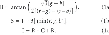 Figure 3 shows the color opponent receptive ﬁelds of cells in