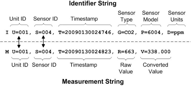 Figure 7: Example Identifier and Measurement Strings 