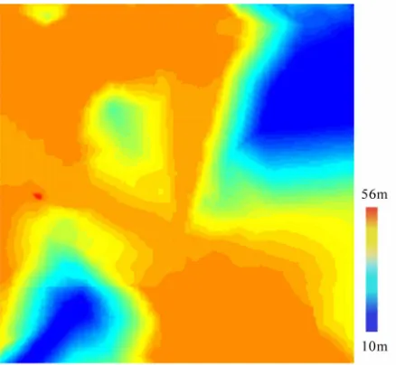Figure 2. The local of experiment area (a) optical image, (b) ENVISAT false colour synthetical image red: HH Green: VV Blue: HH-VV