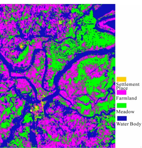 Figure 4. Unsupervised classification result (ISODATA). 
