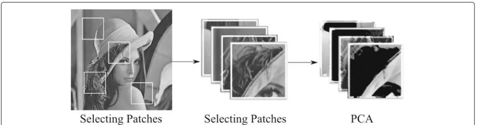 Fig. 5 Patches of PB-PCA method: extracting patches in PB-PCA method and grouping them before PCA