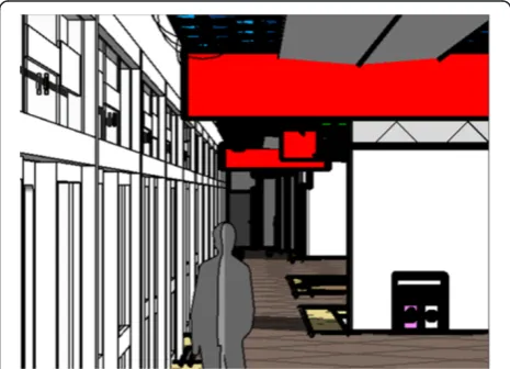Figure 15 Ceiling signboards on the platform level. (CCTV No.C2, the location is shown in Figure 25).