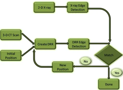 Figure 2.5: Procedure for ﬂuoroscopic analysis