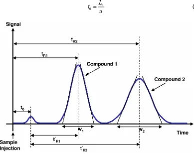 Figure 2-3 Chromatogram and its characteristic features [8]. 